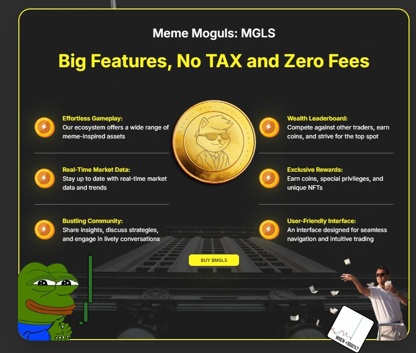 Meme Moguls Coin No TAX and Zero Fees