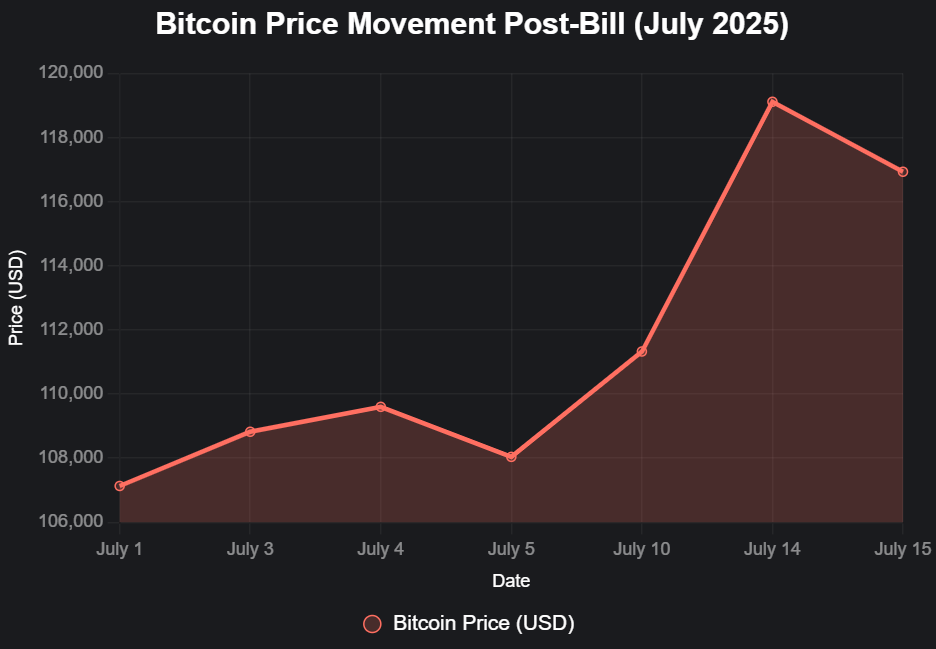 Bitcoin Price Movement (July 2025)